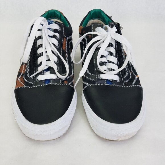 Vans Old Skool Shoes Men's 9 Women's 10.5 Zip Tartan Daze Acid Tie Dye Spikes - Picture 3 of 16